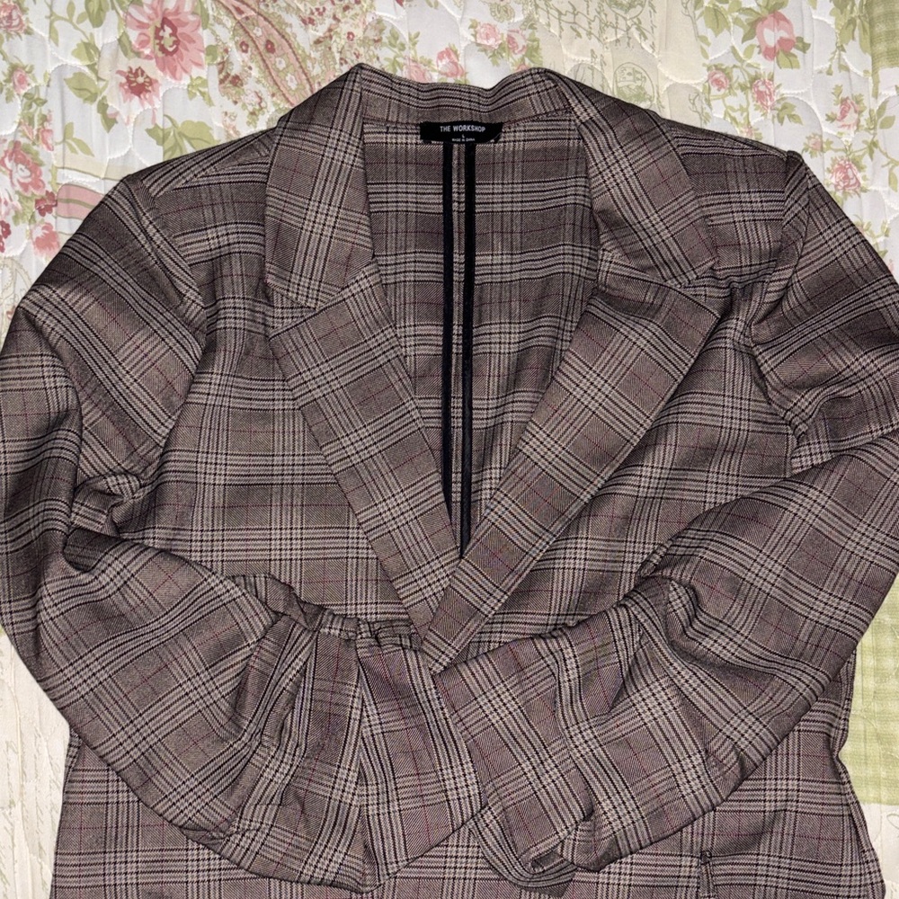 Plaid Women’s Blazer Size L